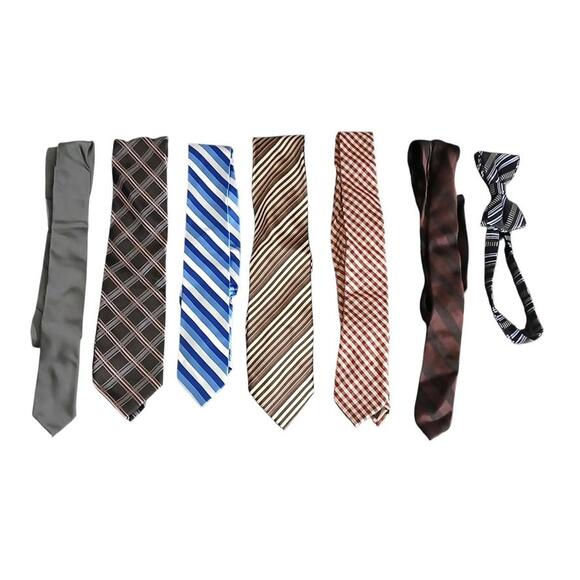 7 (Men's Ties)-(6 Ties)-(1 Bow Tie)-(Multicolors)-$36.00 - Picture 5 of 5